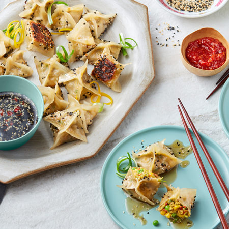 Image of Veggie-filled Pot Stickers