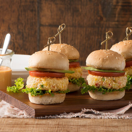 Image of Chickpea and Vegetable Sliders