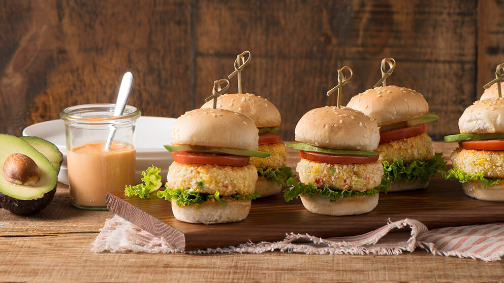 Image of Chickpea and Vegetable Sliders Recipe