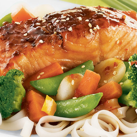 Image of Maple-Asian Glazed Salmon Recipe