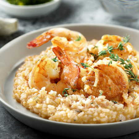Image of Riced Cauliflower Seafood Risotto